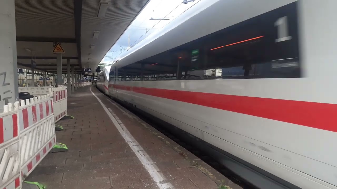 Doppeltraktion ICE 4 bei der ausfahrt ais Duisburg HBF mit Spree #starkeschiene hinten