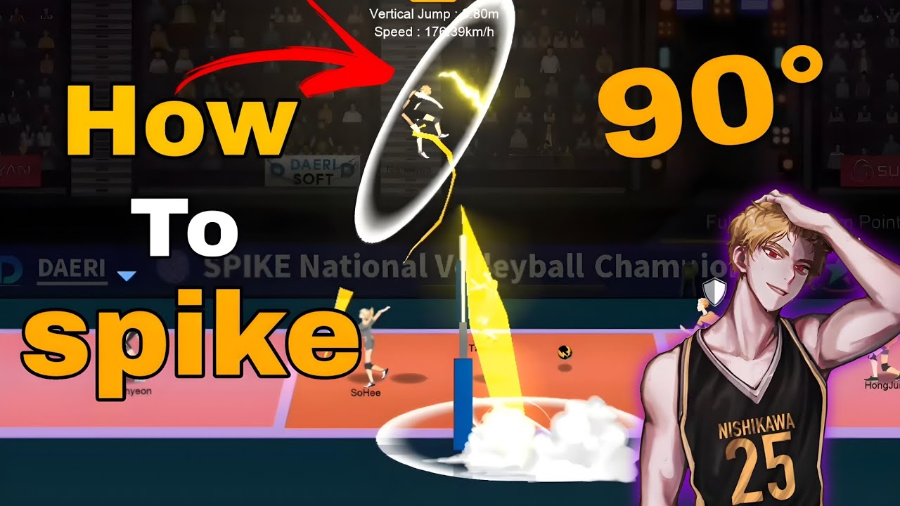 Tutorial &bull; How to spike 90&deg; with nishikawa - Vertical spike