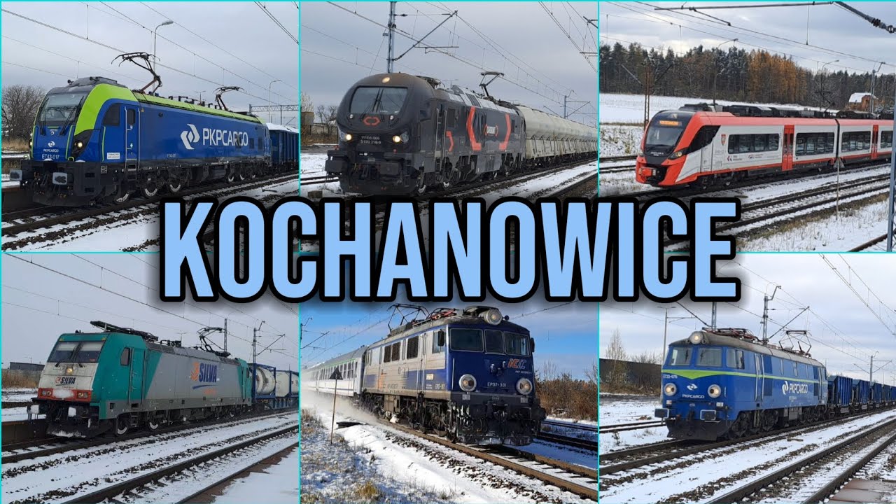 Pociągi na Stacji Kochanowice z Zimowymi Zadymami
