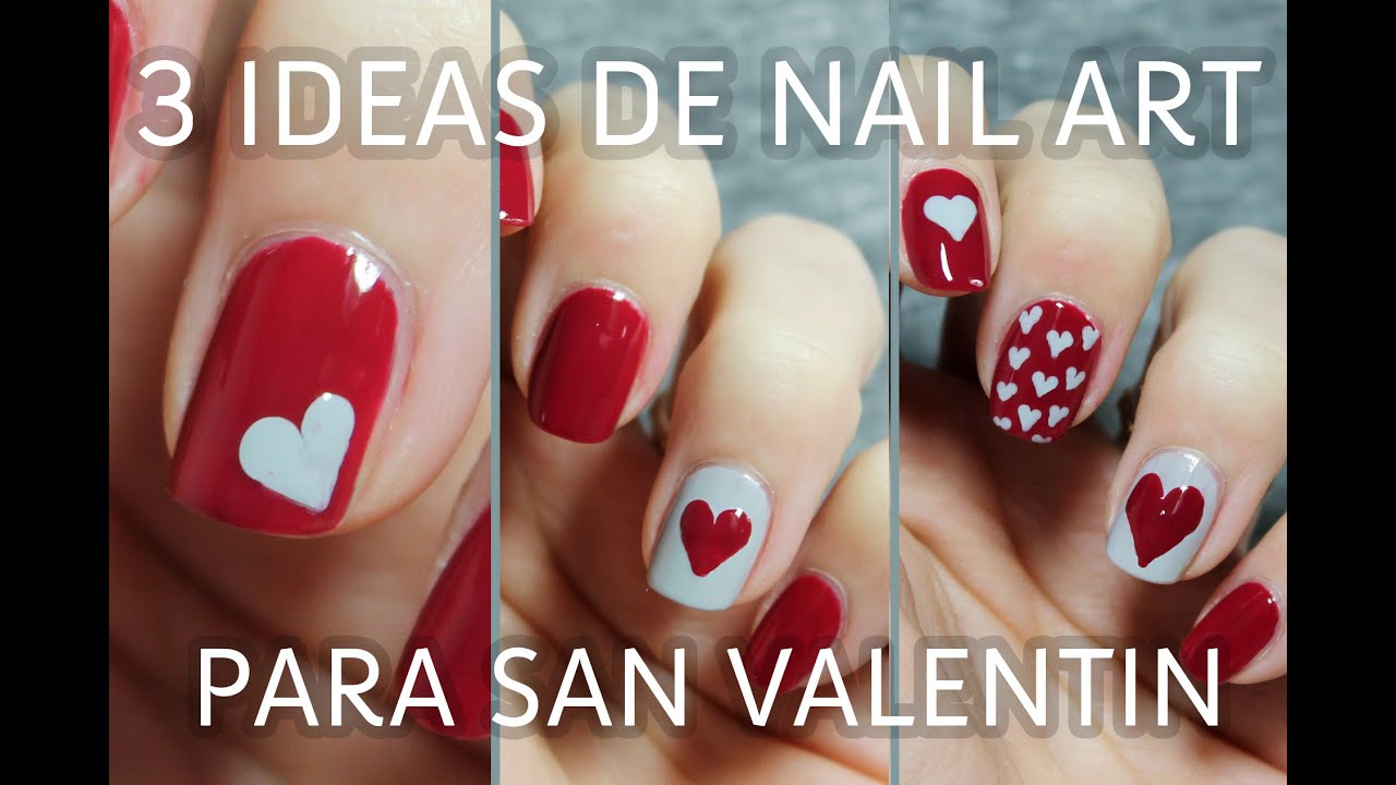 3 ideas para decorar tus uñas de San Valentín en menos de 5 minutos | FÁCIL