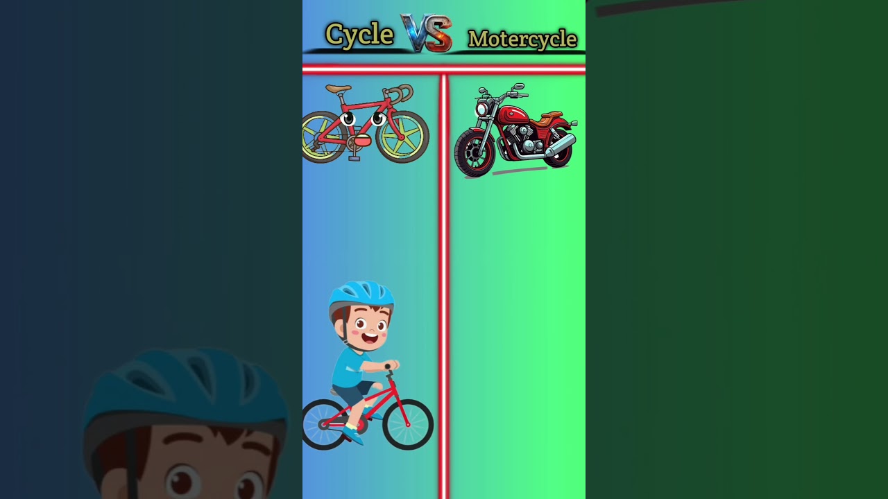 Kr&oacute;tkie por&oacute;wnanie motocykla i roweru #machine