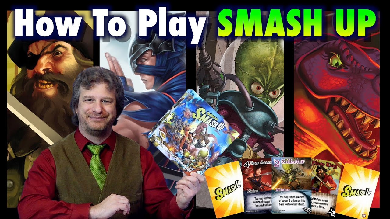 Как играть в Smash Up &mdash; колодостроительную игру &mdash; научитесь играть менее чем за 15 минут!
