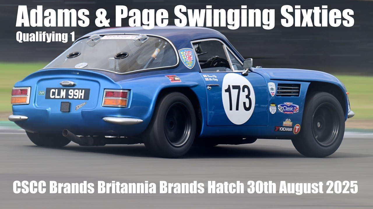 Adams & Page Swinging Sixties Qualifying 1 CSCC Brands Britannia   Brands Hatch 30th August 2025