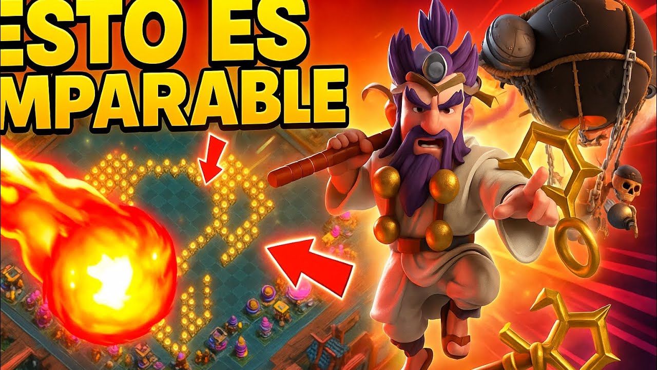 BOLA DE FUEGO + SÚPER GLOBOS | ATACA cm un pro | Clash of clans