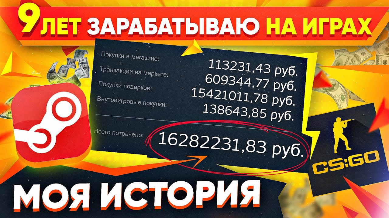 Потратил 15 МИЛЛИОНОВ на ИГРЫ / Как я 9 Лет Зарабатываю на Играх - Моя История с Нуля до Миллионов