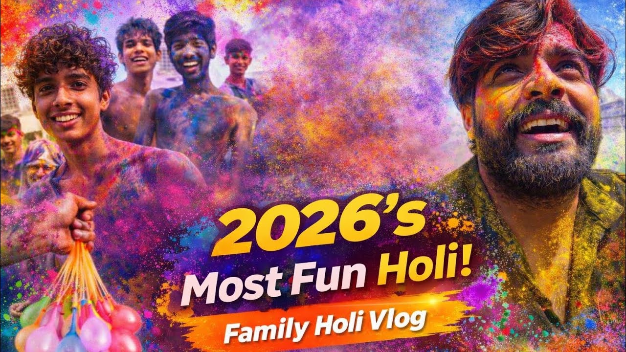 Holi 2026 Celebration at Home 🏡 | Family Holi Vlog | Rang, Masti & Fun | Happy Holi 2026