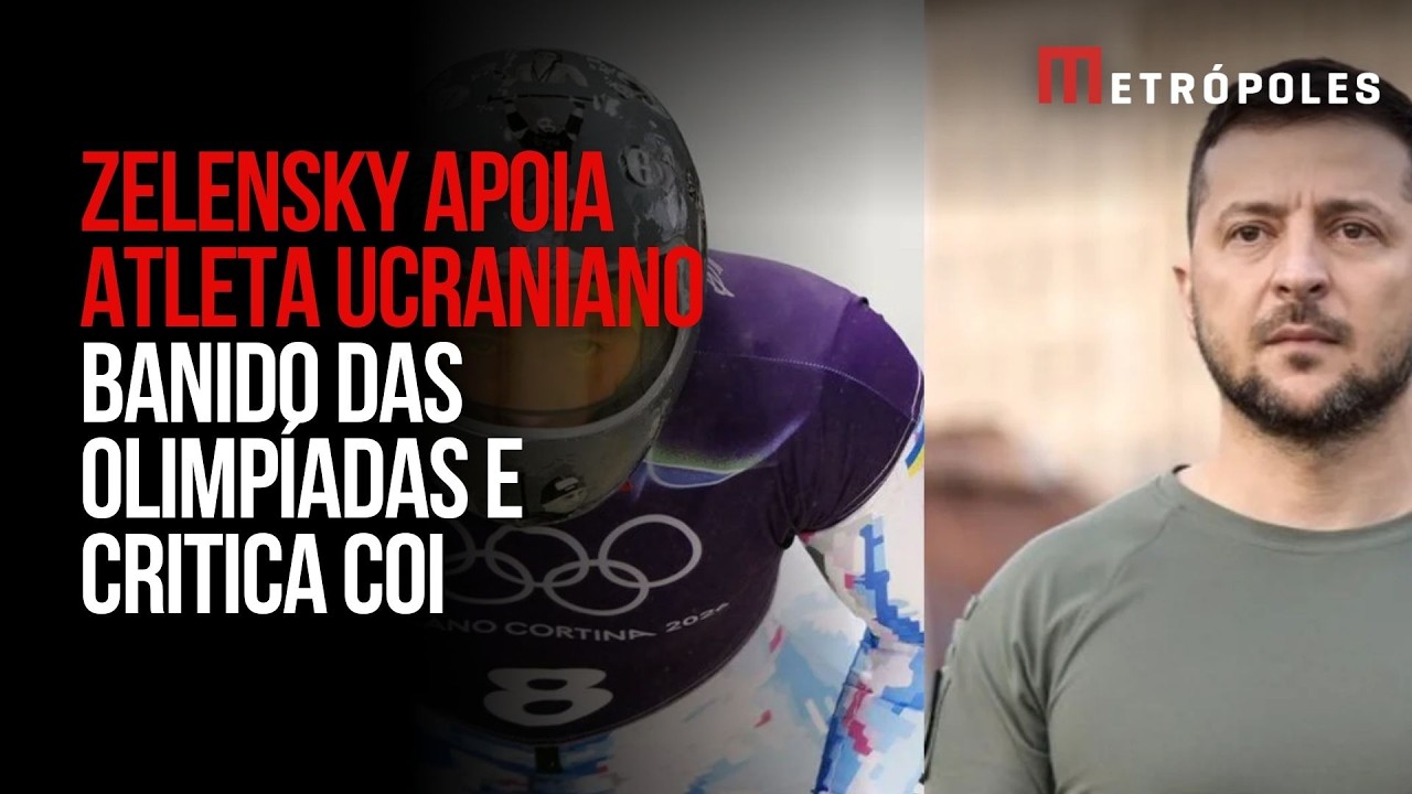 Zelensky apoia atleta ucraniano banido das Olimpíadas e critica COI