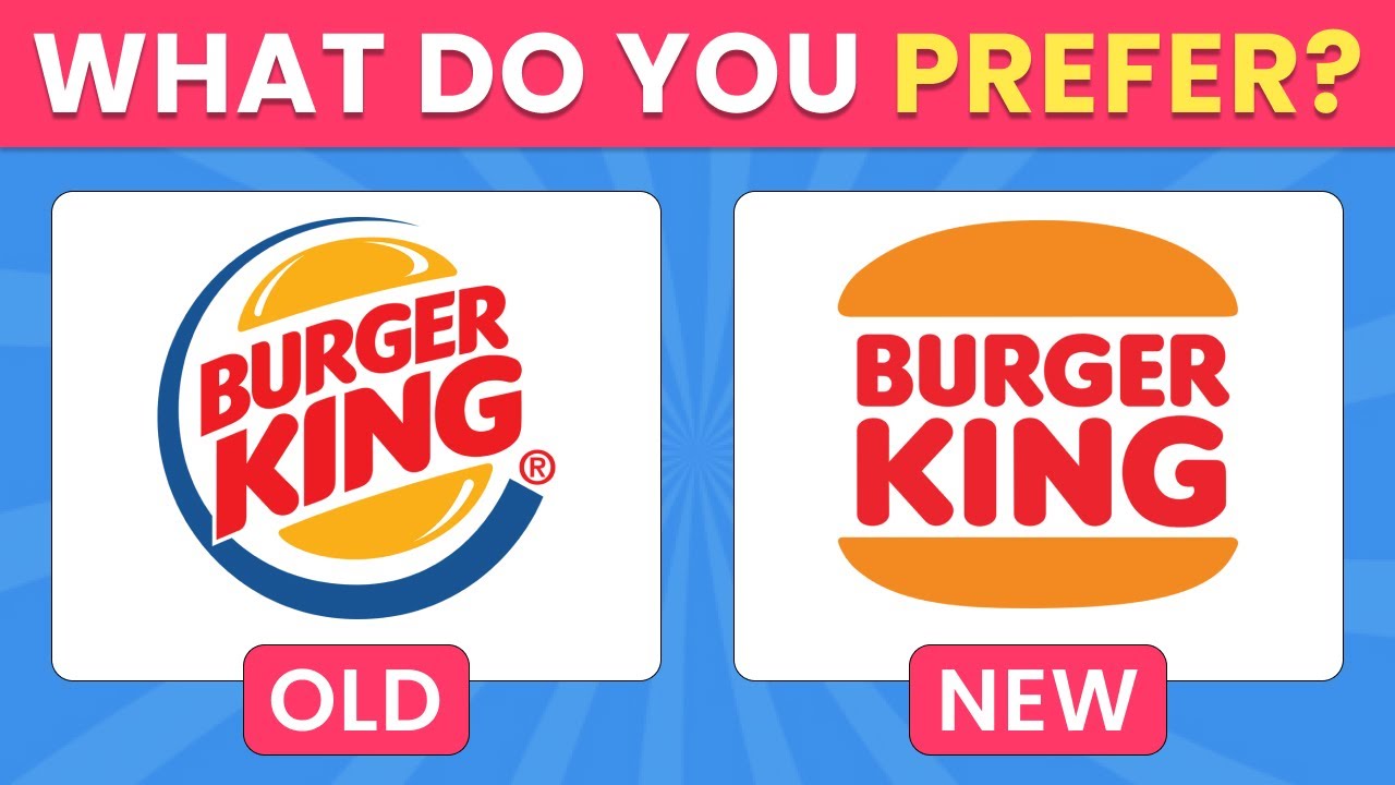 🚩LOGO QUIZ | Old vs New Logo | Would You Rather...?