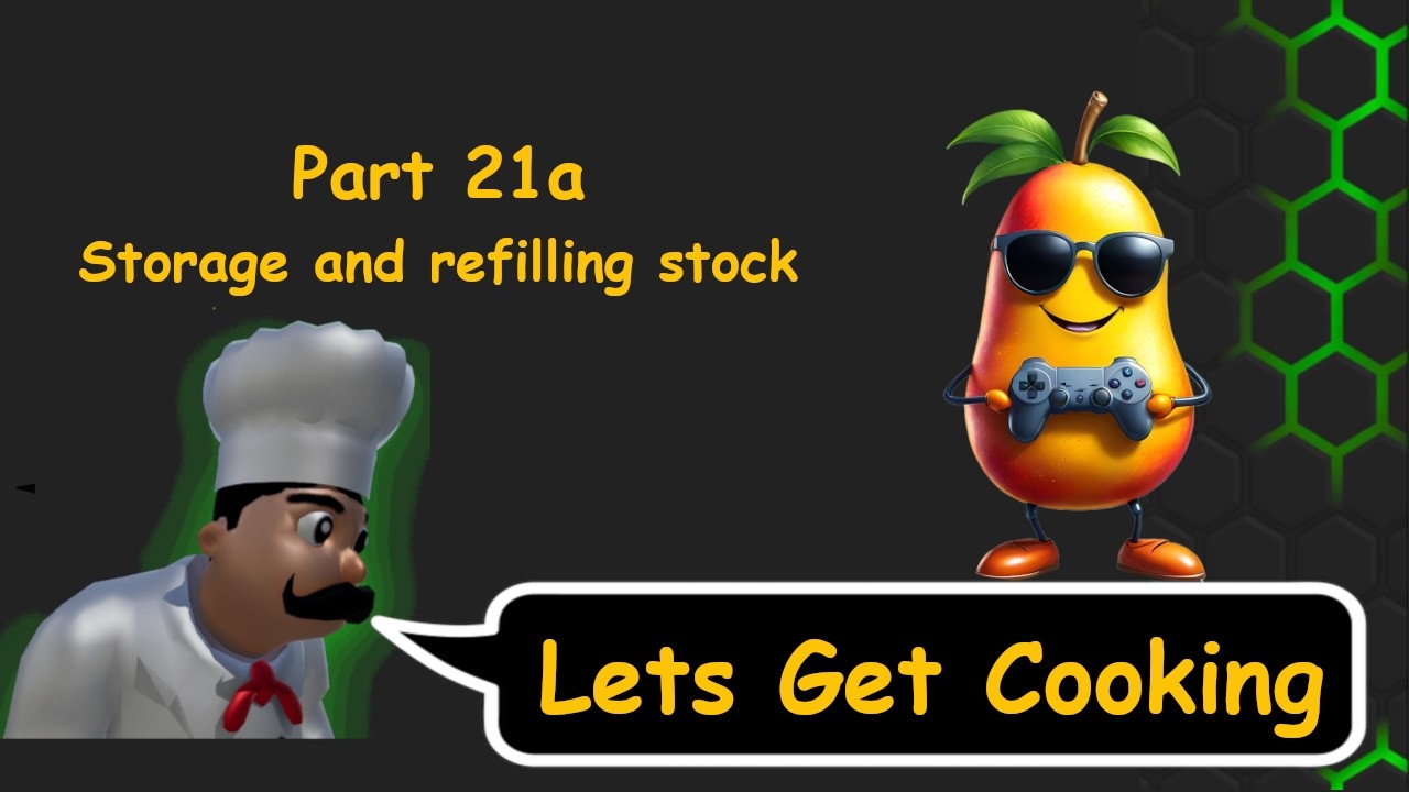 Unreal Engine 5 Cooking game (Let's Get Cooking) Part 21a Adding  storage and restocking