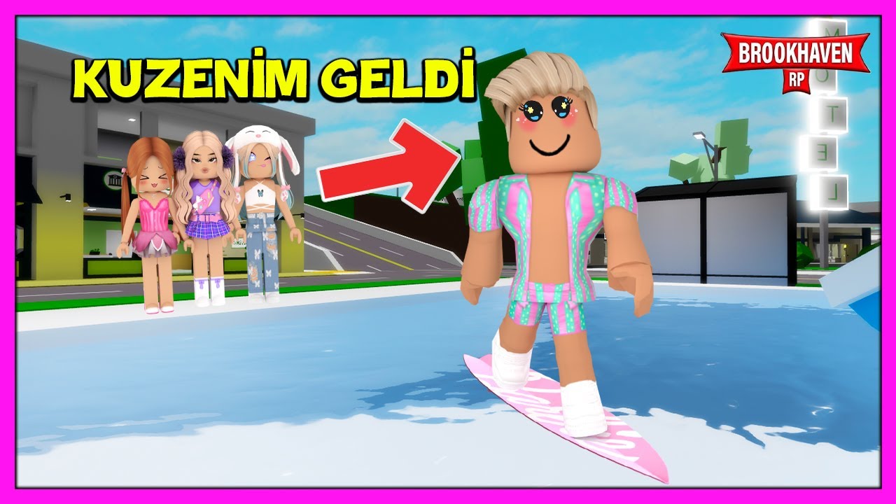 😱 HAVALI YABANCI KUZENİM GELDİ 🥰 ROBLOX BROOKHAVEN RP HİKAYE KÜBRA NİSA