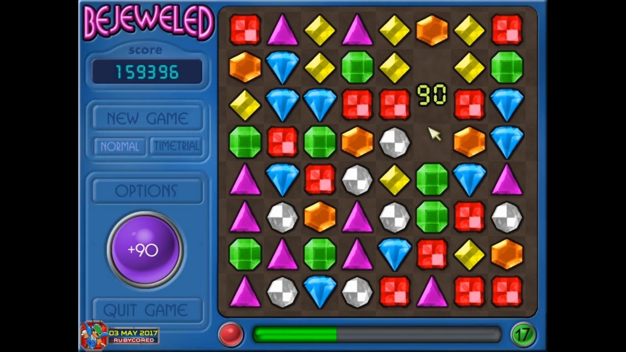 Bejeweled v1.87 (PC) - Normal: 236,245, Level 19 (1 of 2)[1080p60]