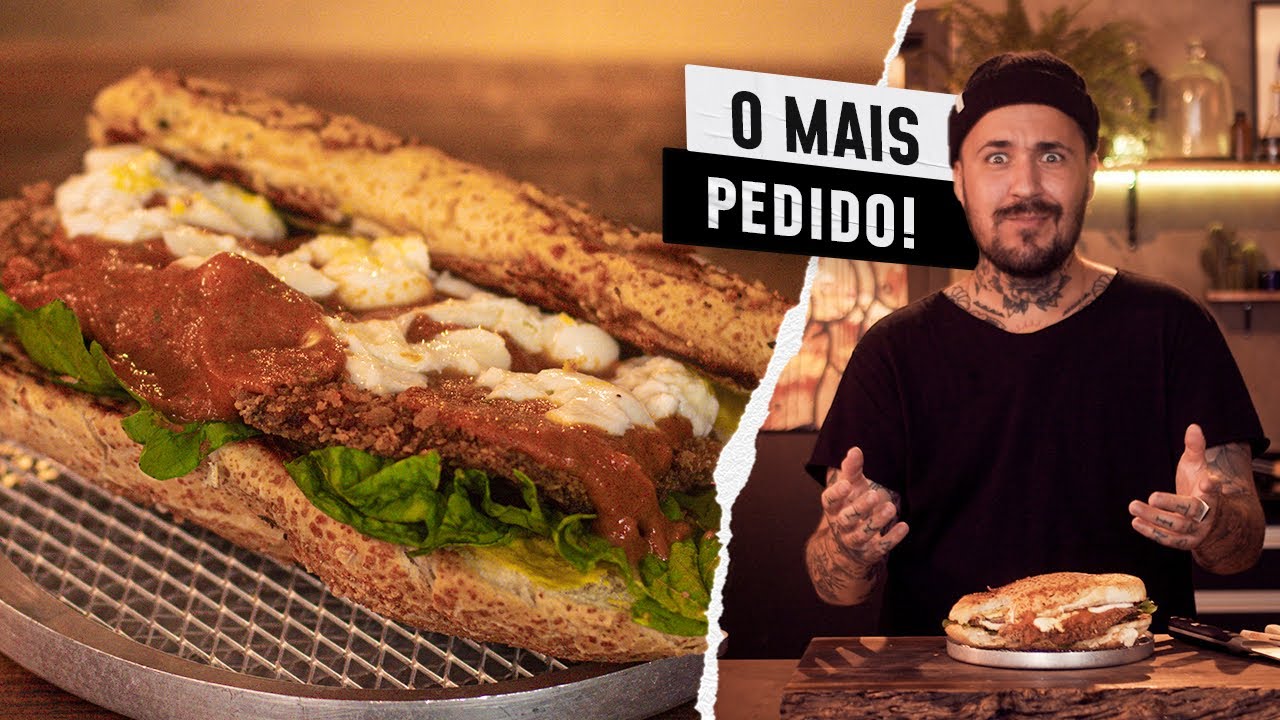 “O” SANDUÍCHE DE MILANESA COM MOLHO ESPECIAL!