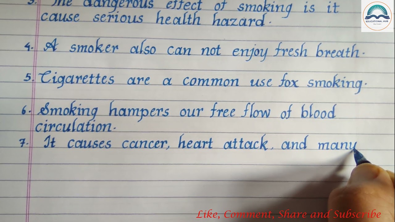 10 dangers of smoking | Effects of smoking on health | Effects caused by smoking | Educational Hub