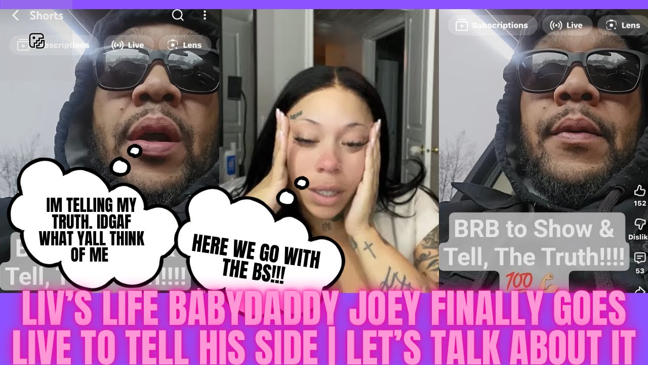 Liv's Life Baby Daddy Joey Crillz finally goes Live to tell his side | Let' talk about it