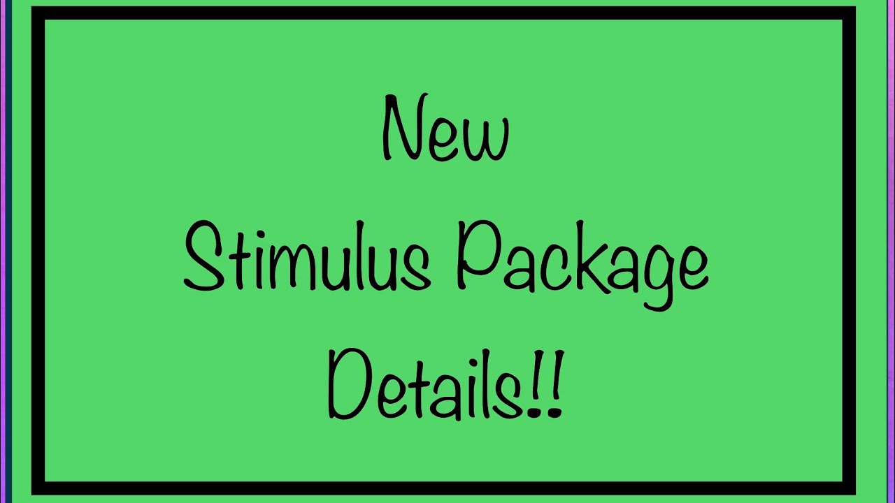 New Proposal! Stimulus Package Update & Stimulus Check Update &ndash; December 1st Update