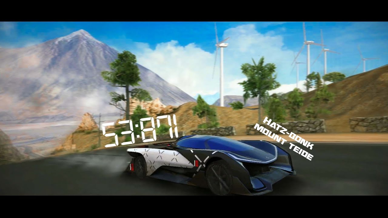Asphalt 8 - Faraday Future FF Zero1 - Mount Teide - 53:871 | HatZ-Bonk