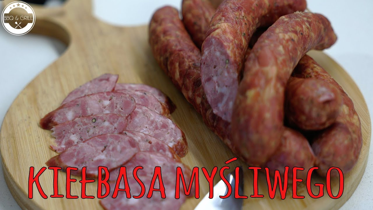 Kiełbasa Myśliwego 🐗dziczyzna i wieprzowina, wędzona podpiekana, przepis
