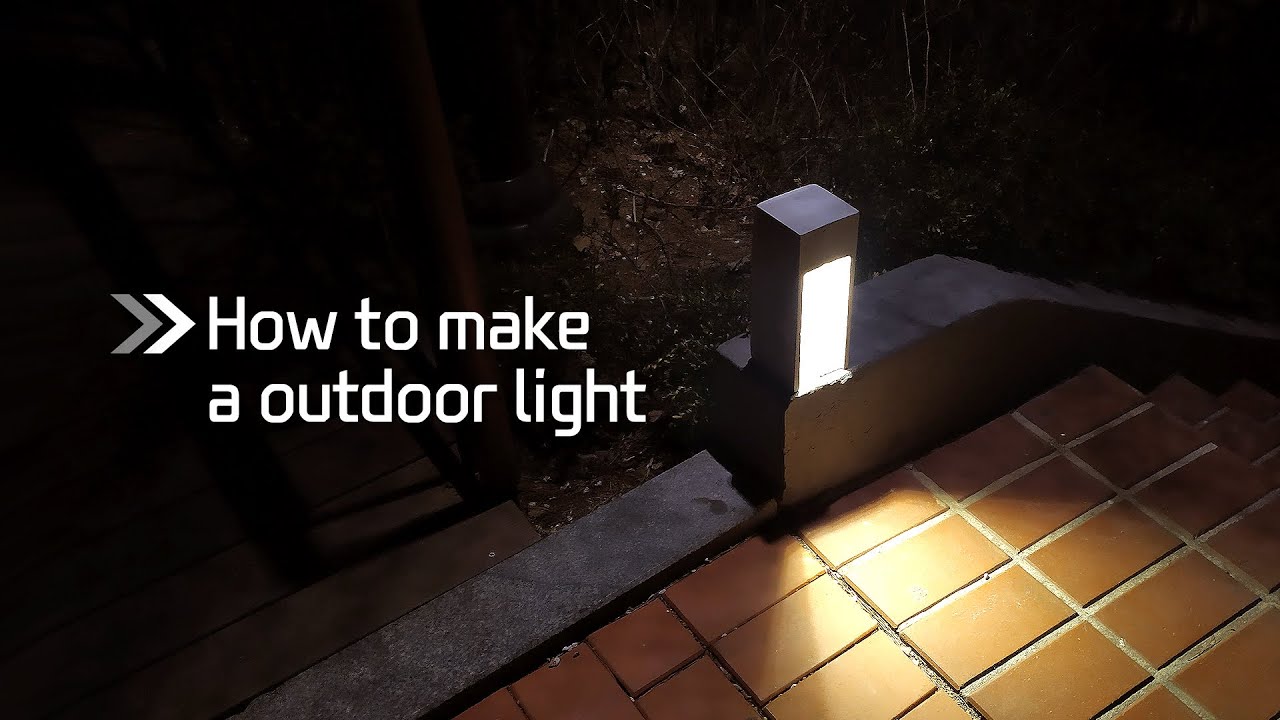 DIY led  light outdoor garden light yard lawn path lamp
