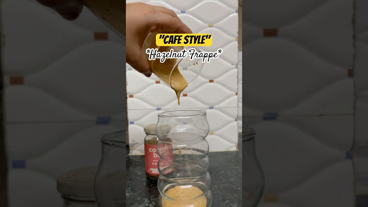 Make This Cafe Style Hazelnut Frappe🤤 #coversong #coffee #explore #ytshorts #shorts #youtubeshorts