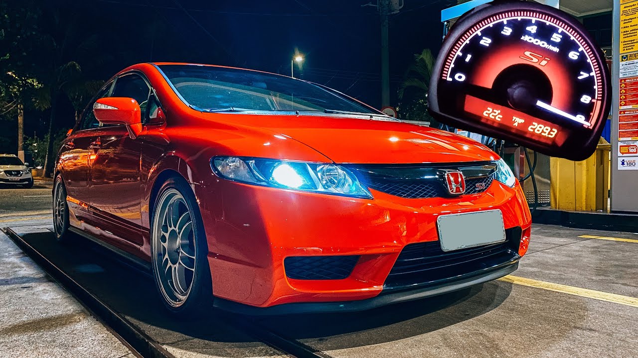 VOCÊS PEDIRAM MUITO!!! ACELERANDO CIVIC SI  FORJADO A 9.500 RPM!!! ASPIRADÃO RAIZ!!!