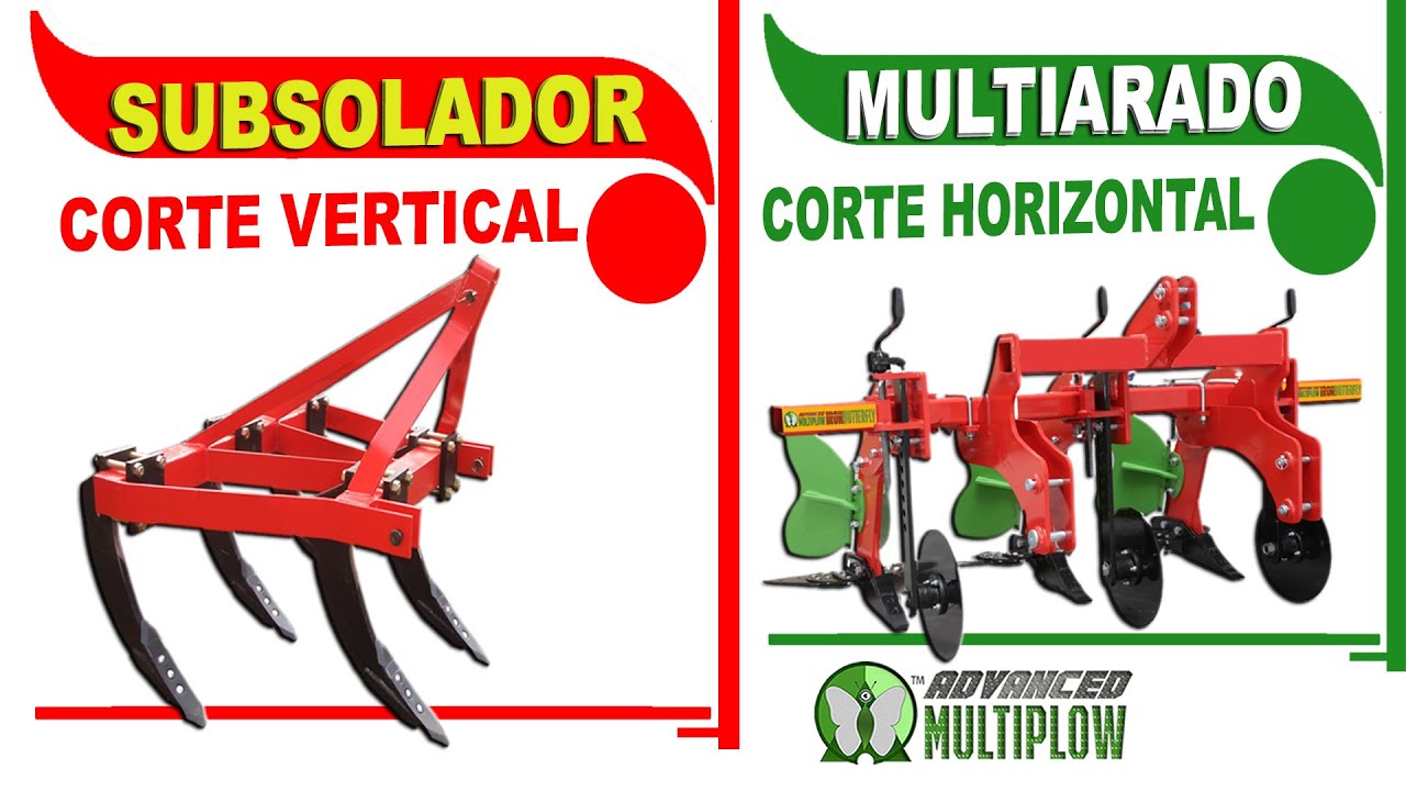 Subsolador Versus Multiarado. Comparaciones con el Corte Vertical y Corte Horizontal. @MultiaradoANC