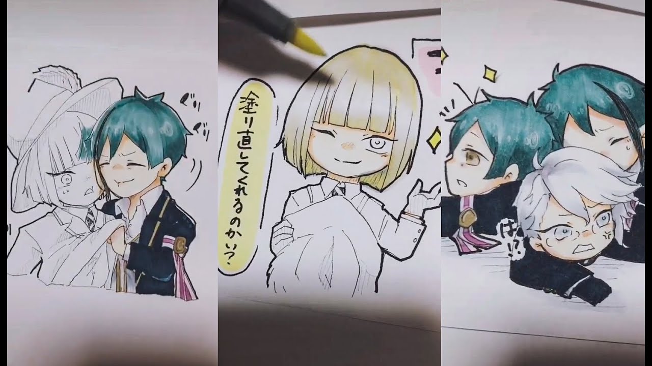 ツイステ イラスト -  Twisted Wonderland Drawing -  painting ツイステ #95