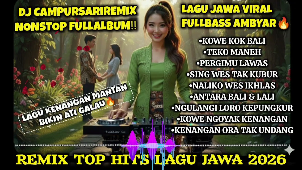 Lagu Jawa Viral 2026🔥DJ Campursari Remix FullAlbum Fullbass Ambyar🔊Kenangan Mantan Bikin Ati Galau‼️