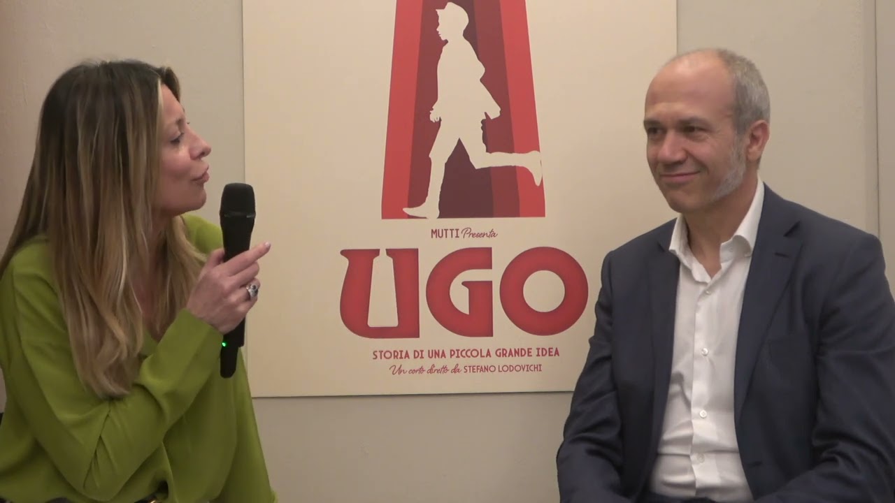 Con Francesco Mutti alla presentazione del cortometraggio  'Ugo, storia di una piccola grande idea'