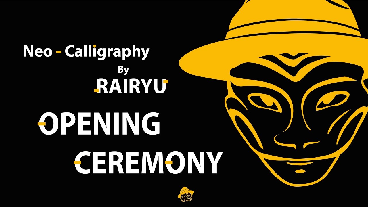 Neo-Calligraphy by RAIRYU / OPENING CEREMONY