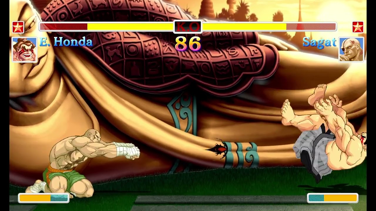 Ultra Street Fighter II(Switch)-E.Honda vs Sagat 