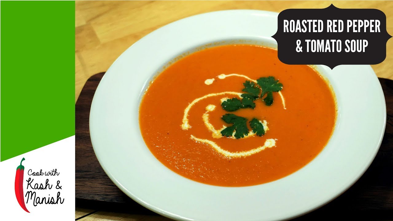 Easy Roasted Red Pepper And Tomato Soup