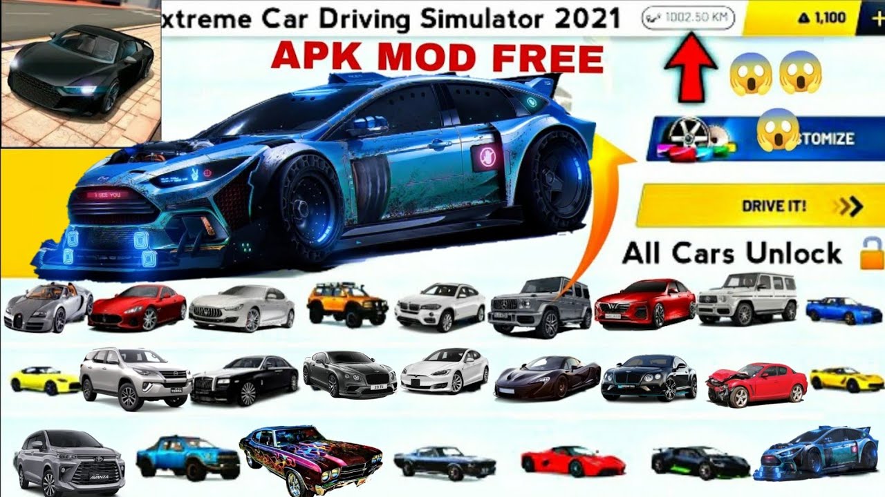 😱All Cars Unlocked😱Extreme Car Driving Simulator 2026  Completed 100000 KM Distance  Car Game##2023