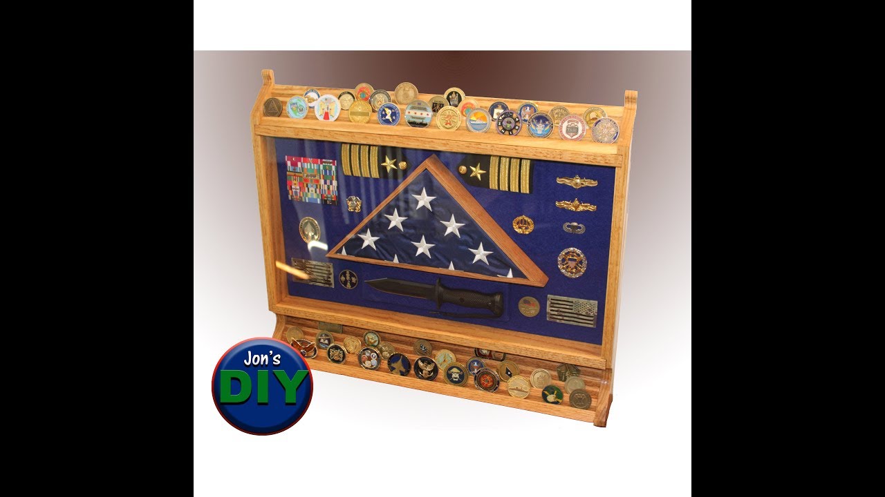 Military Shadow box with coin rack / Jon's DIY