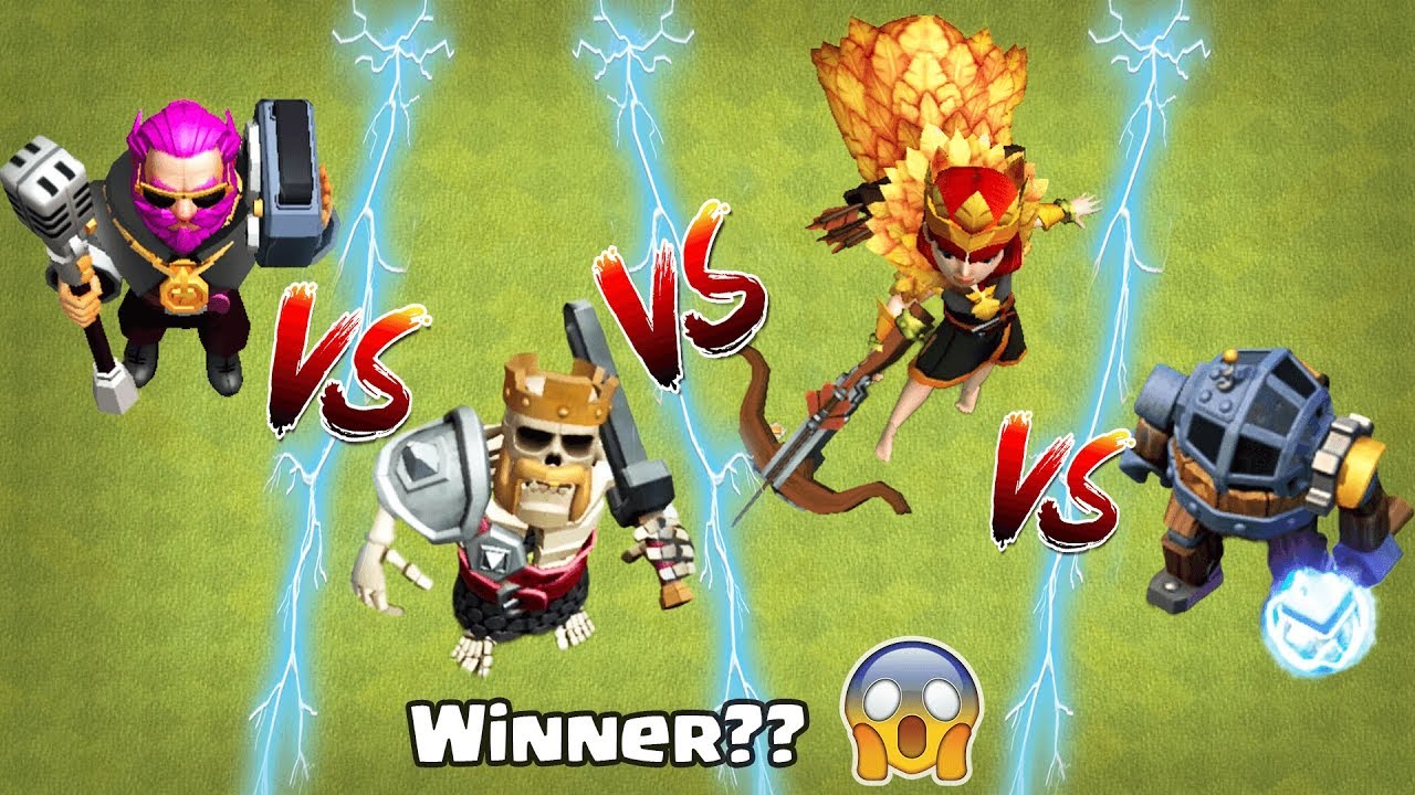 Who is stronger in COC | Barbarian King vs Archer Queen Clash of Clans
