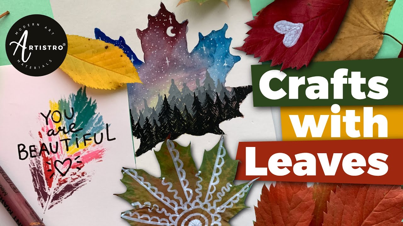 Leaf Crafts Ideas For Kids And Adults | Fun And Easy School Project 🍂