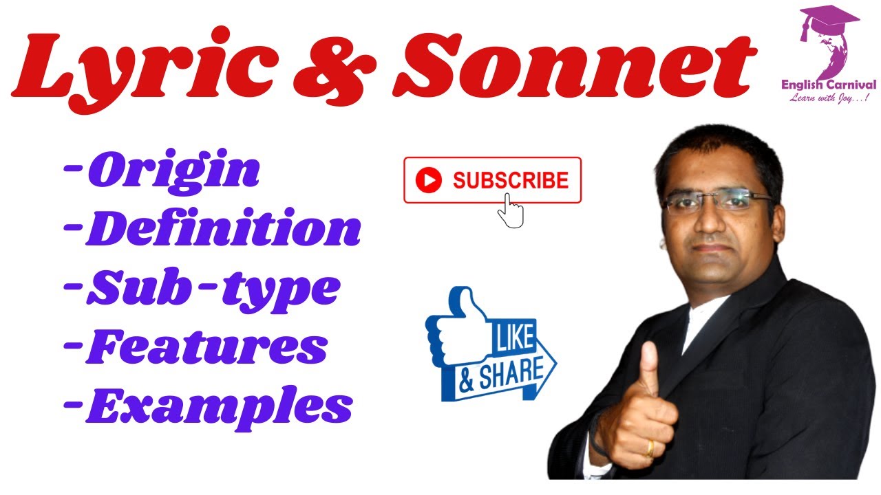 Lyric & Sonnet I #Lyric #Sonnet #Origin #Definition #Features #Examples
