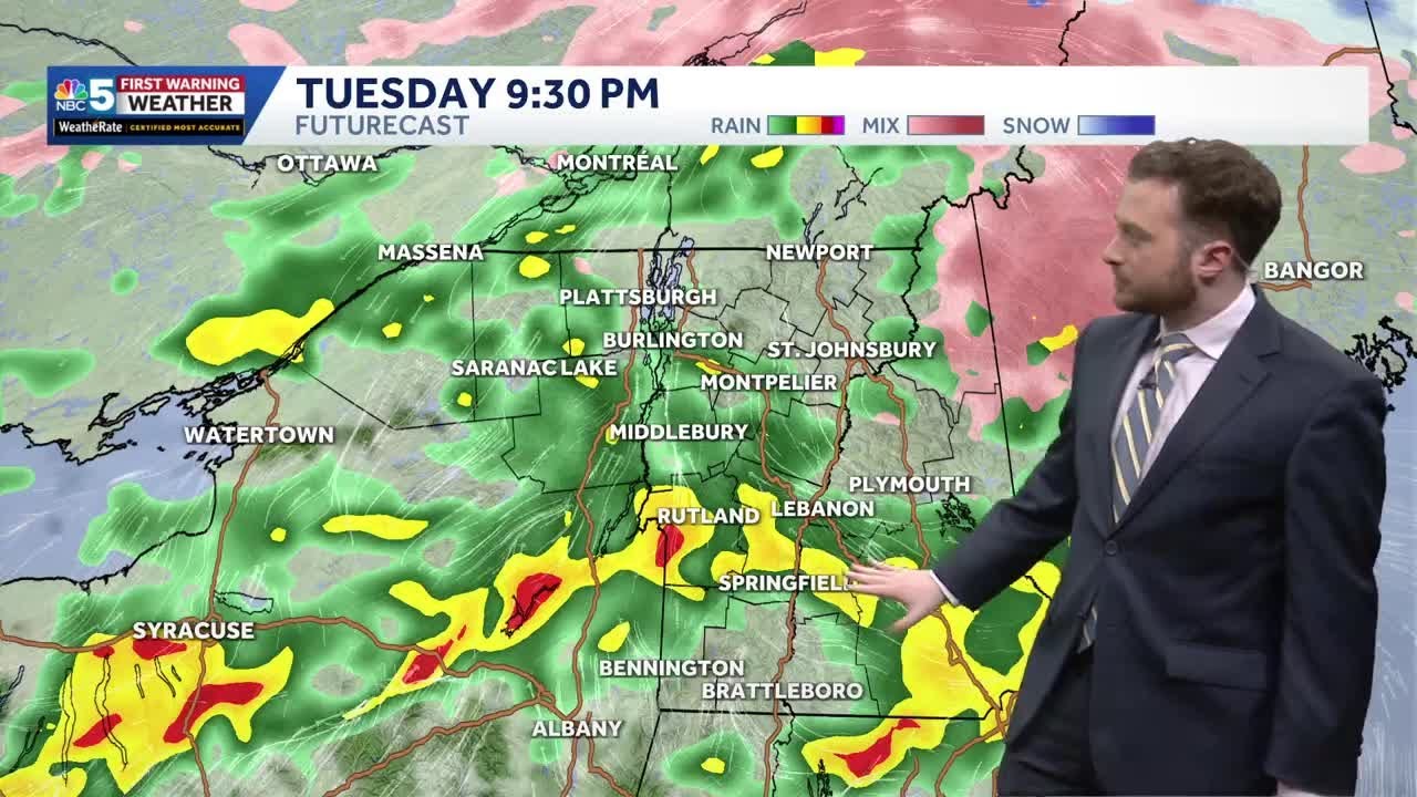 Risk for freezing rain drops early Tuesday, some slick travel possible in portions northern New Y...