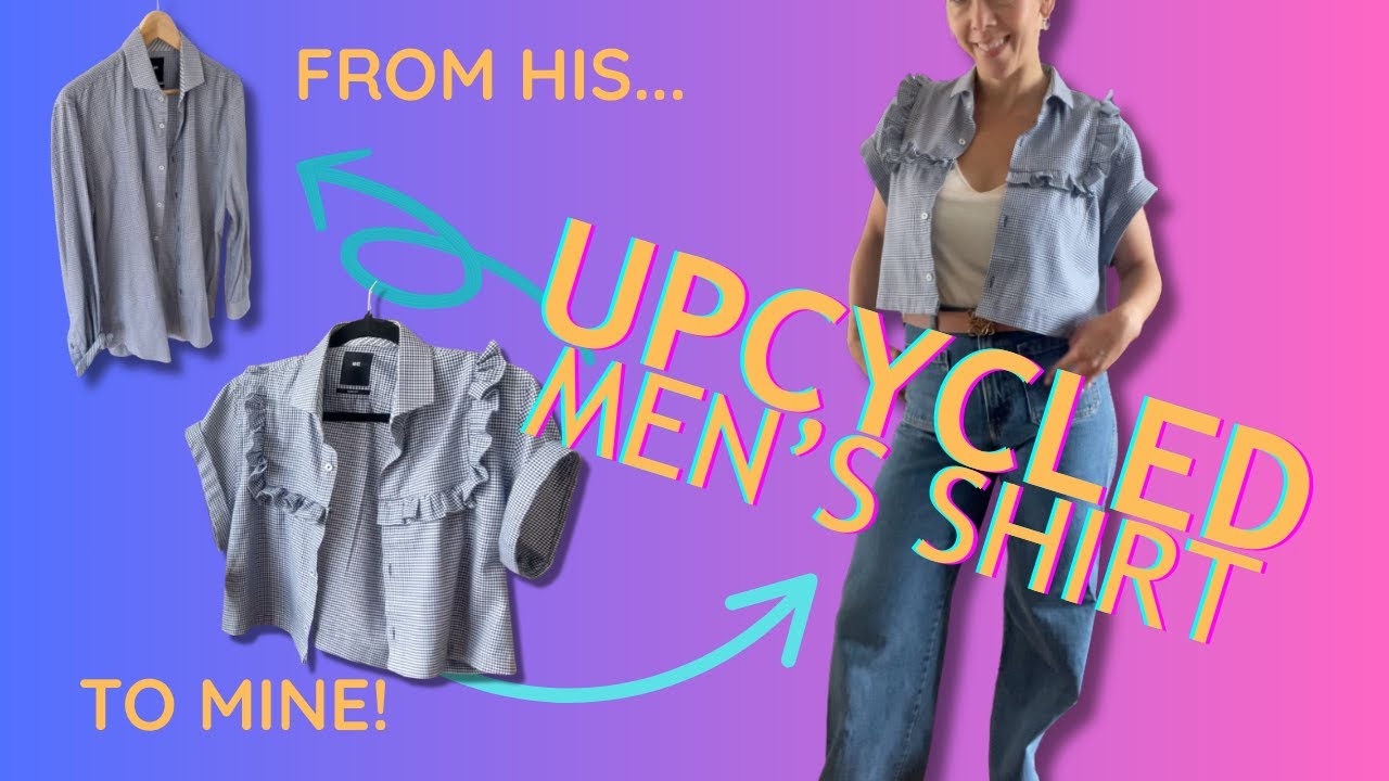 Upcycling a Men’s Button-Down Into a Crop Top | What I Learned & What I’d Do Differently