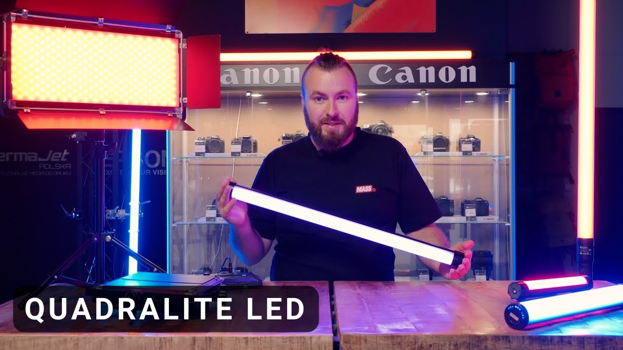 Quadralite LED - Przegląd efektowych lamp światła ciągłego
