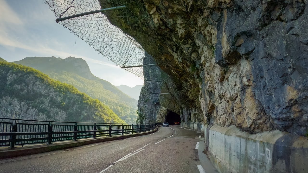 Driving the Gorges du Guiers Vif, France