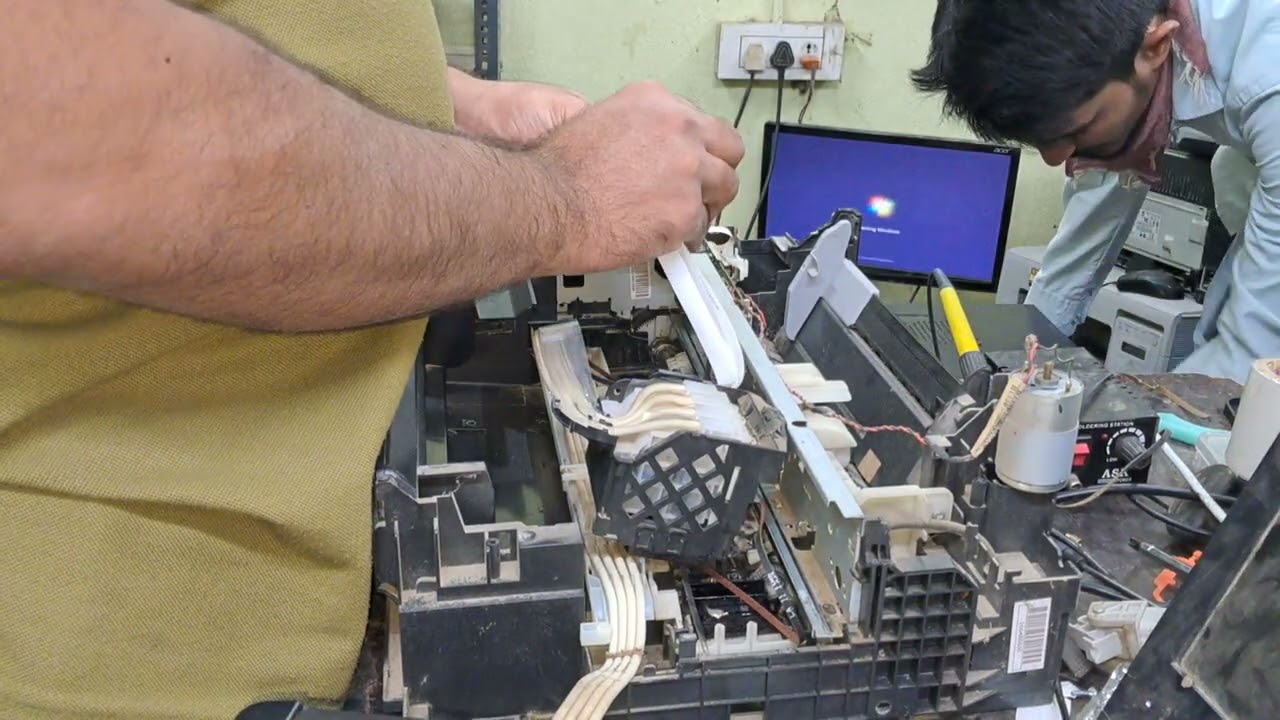 #Epson l360 head Cable and head belt change full process
