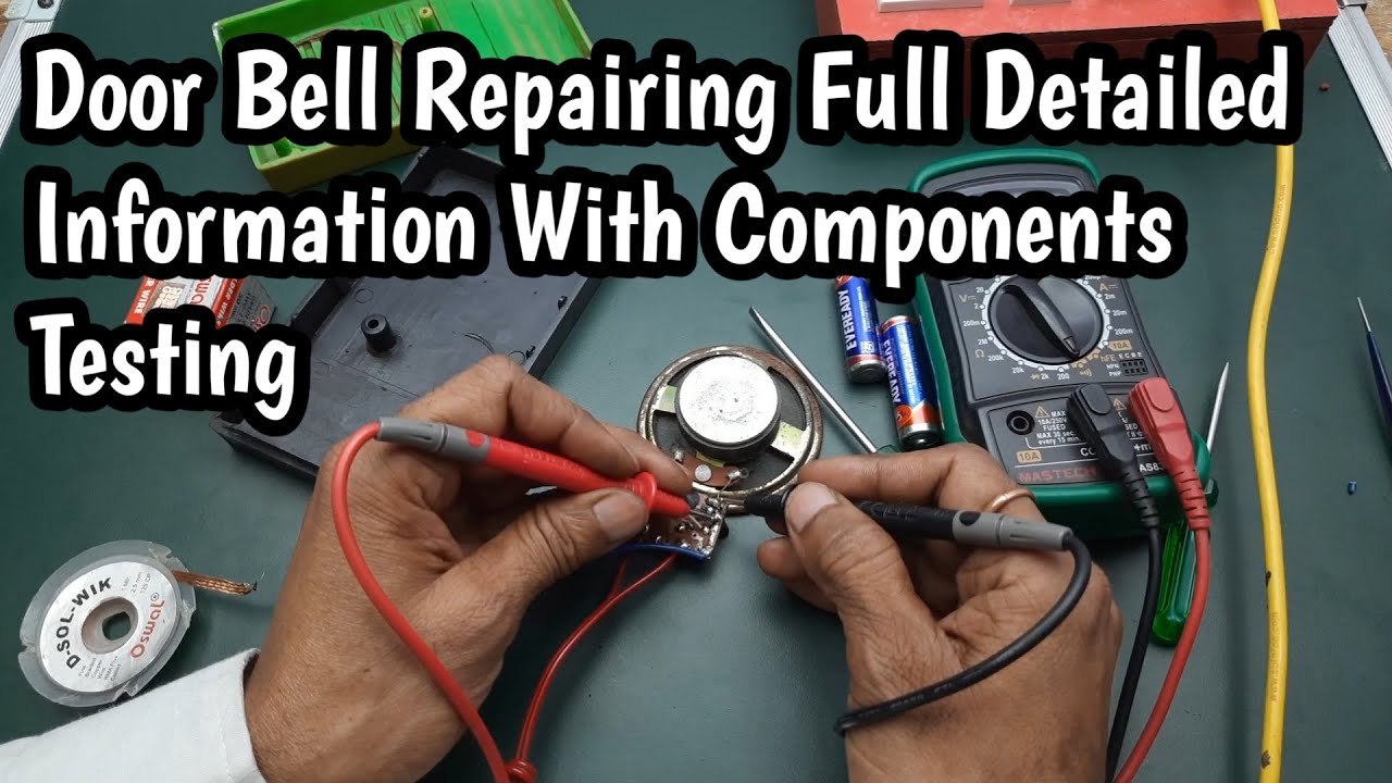 How to Repair Door Bell | AC DC Door Bell Repair | Door bell components Testing | Door bell repair