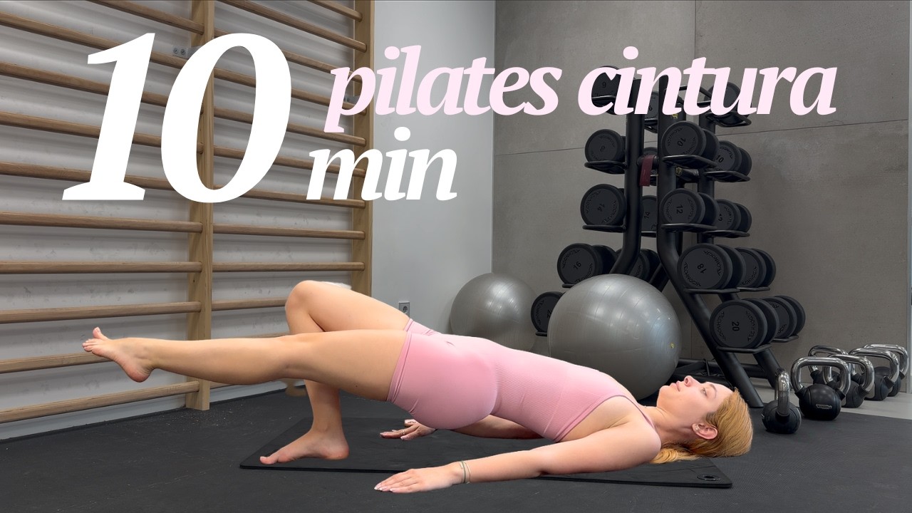 cintura pequeña en 10min PILATES SIN MATERIAL | MONICA JIMENEZ