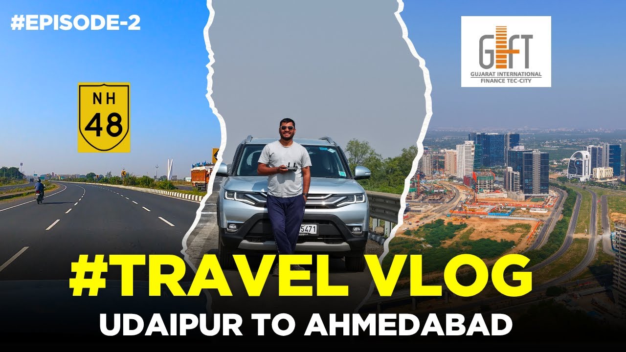 Udaipur to Ahmedabad - Solo Drive in My New Brezza | 260+ KM Road Trip