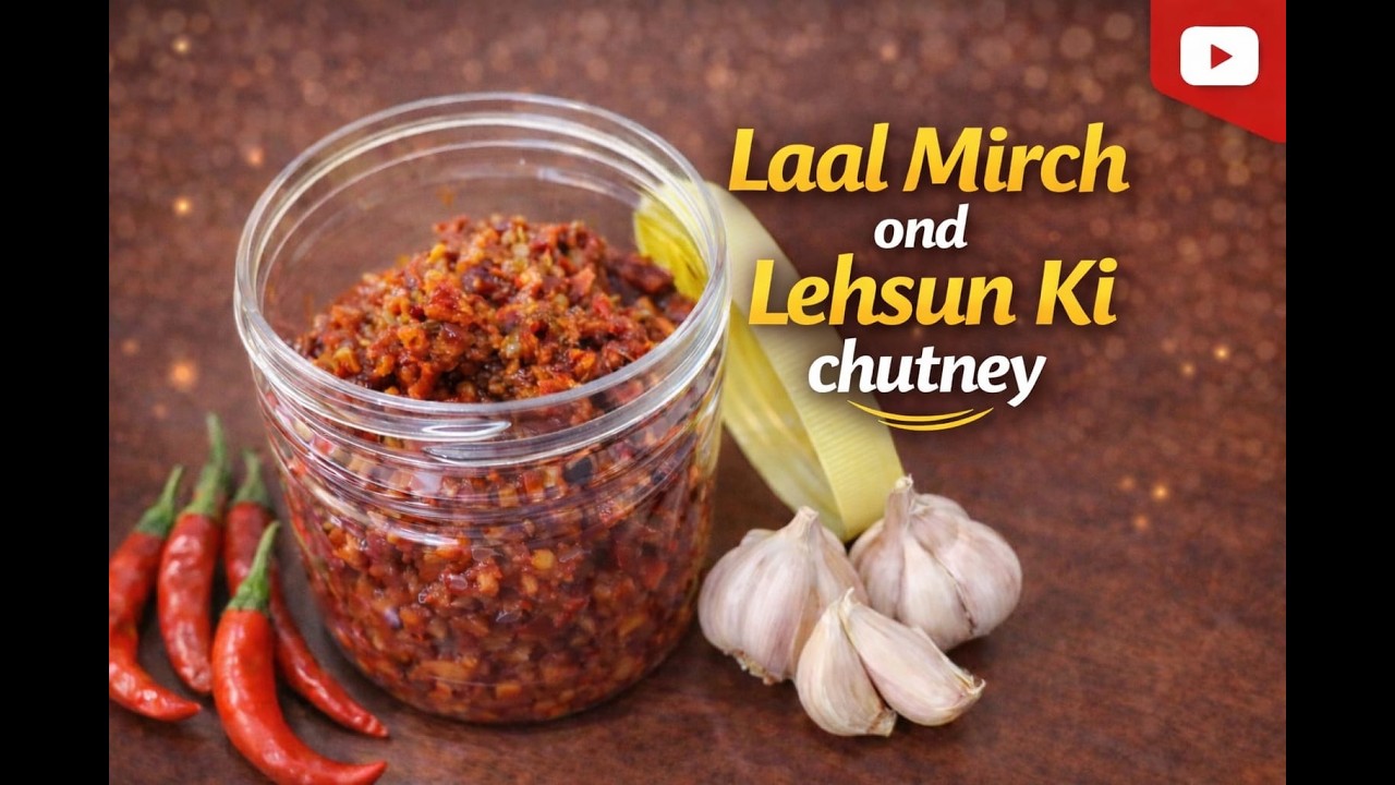 Laal Mirch Or Lehsun Ki Chutney | Rocket Chutney | Seema Sharma