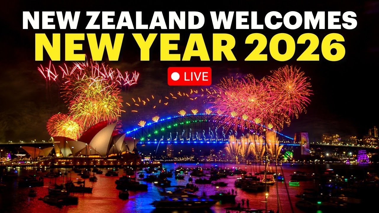 New Year Celebrations LIVE 2026 | New Zealand Welcomes New Year 2026 | Happy New Year