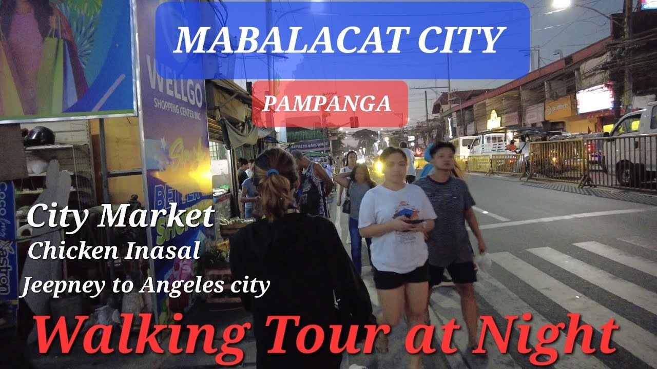 Walking Tour in Downtown Mabalacat city, Pampanga. Public City Market.