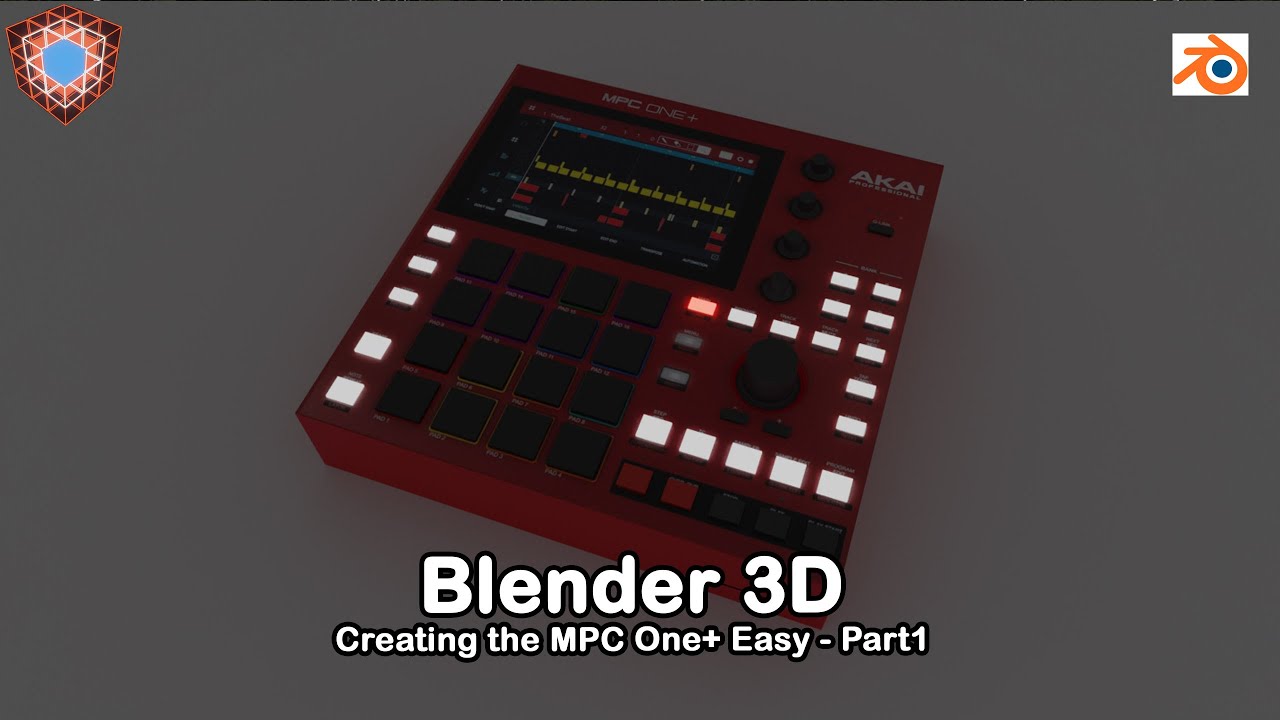 Model an MPC ONE+ Pt1 with Blender 3D