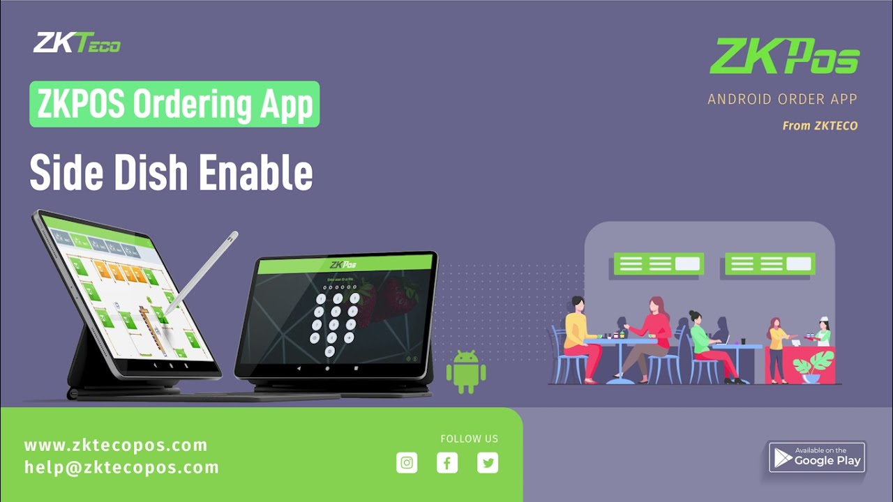 ZKPOS Order App - Side Dish Enable.