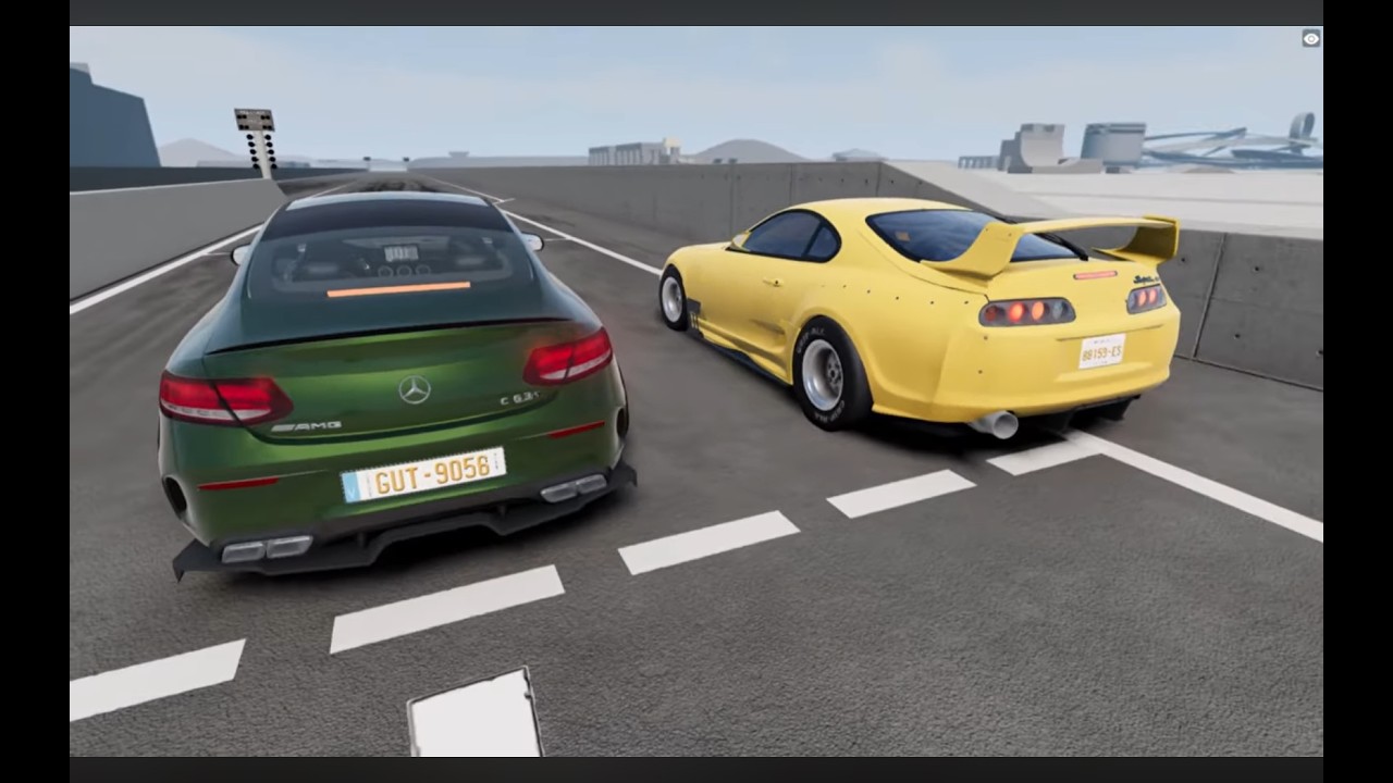 BMW vs Supra – Ultimate Speed & Crash Test in BeamNG 😈🔥